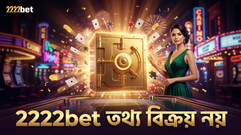 ব্যবহারকারীর তথ্য বিক্রয় থেকে 2222bet স্পষ্ট বিরত থাকে।
