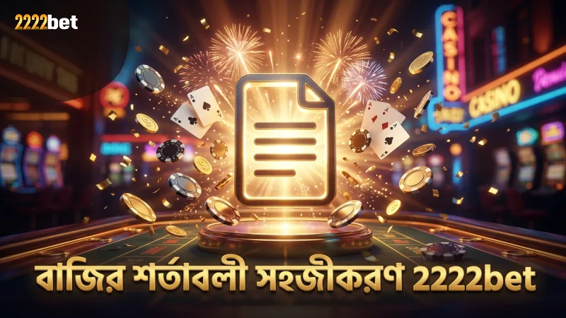 বাজির শর্তাবলী সহজ করে 2222bet প্রমোশন সুবিধা নেওয়া যায়