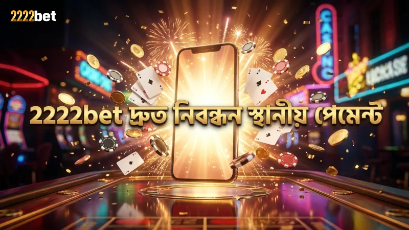 স্থানীয় পেমেন্ট ব্যবহারে 2222bet-এ দ্রুত অ্যাকাউন্ট খোলা সম্ভব